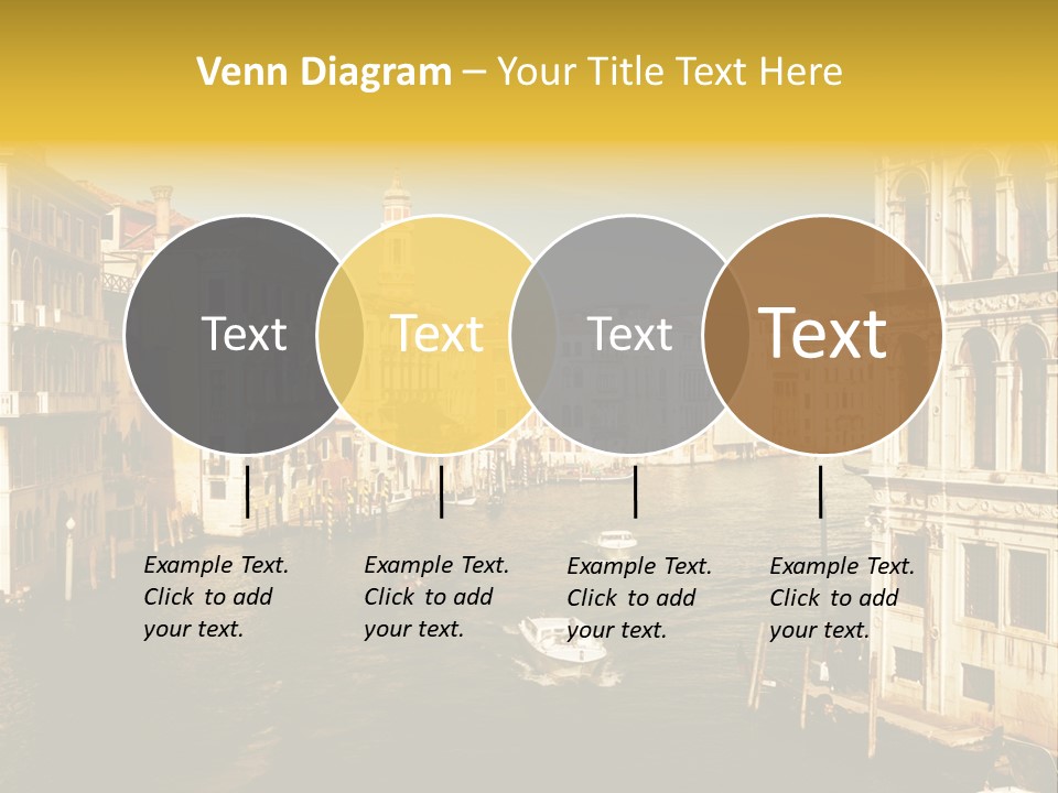 River Europe Blue PowerPoint Template