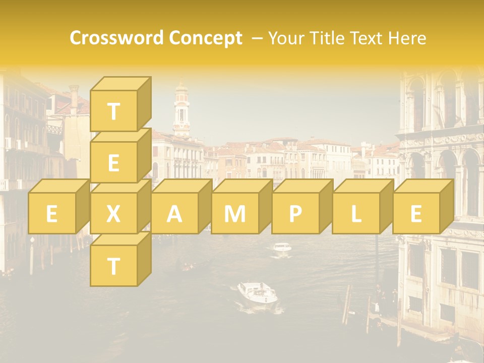 River Europe Blue PowerPoint Template