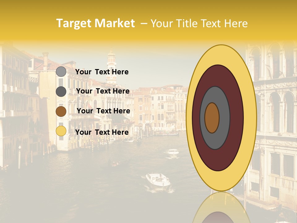 River Europe Blue PowerPoint Template