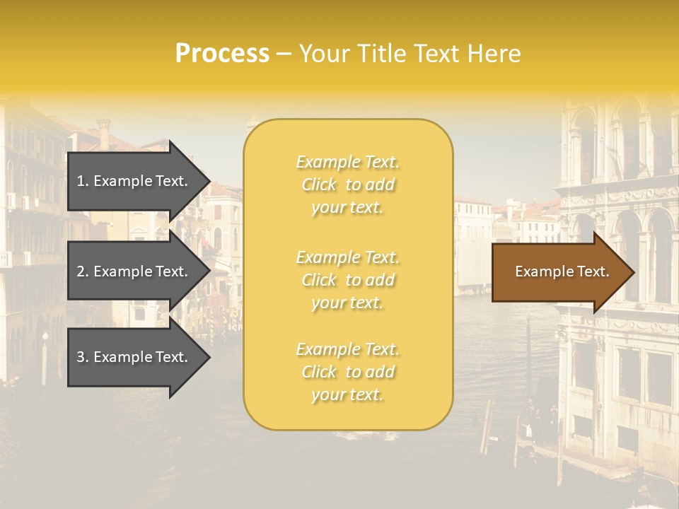 River Europe Blue PowerPoint Template