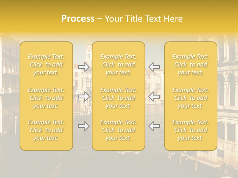 River Europe Blue PowerPoint Template