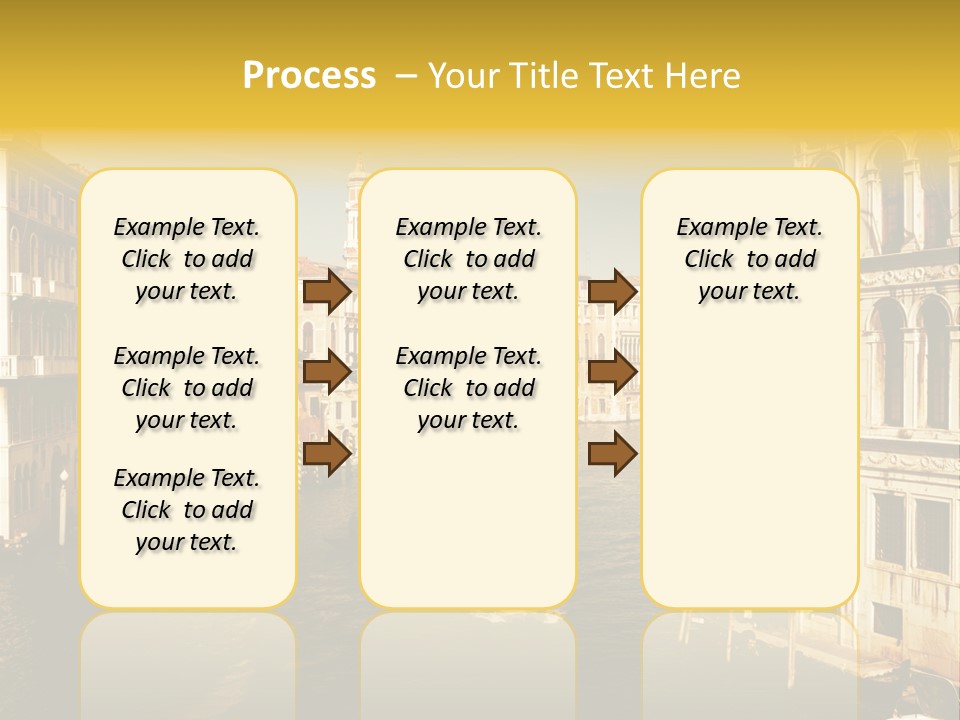 River Europe Blue PowerPoint Template