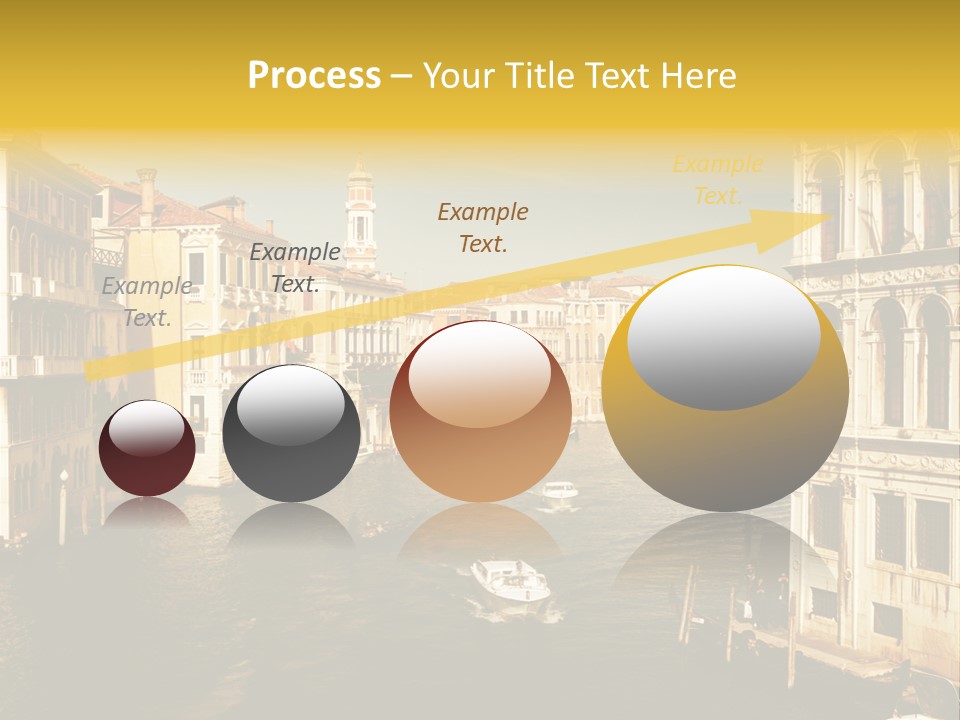 River Europe Blue PowerPoint Template