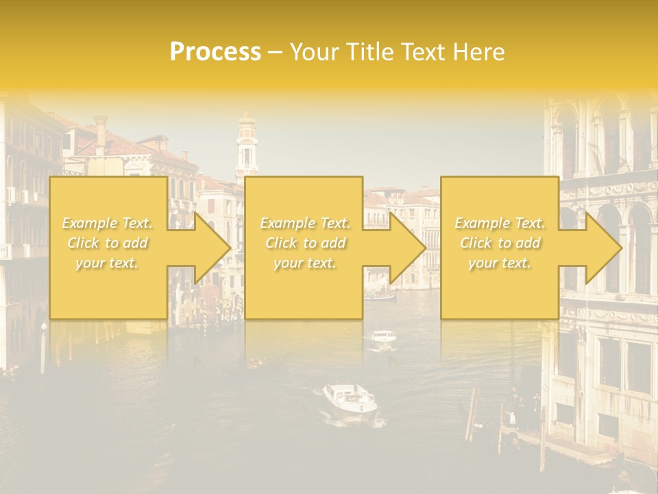 River Europe Blue PowerPoint Template