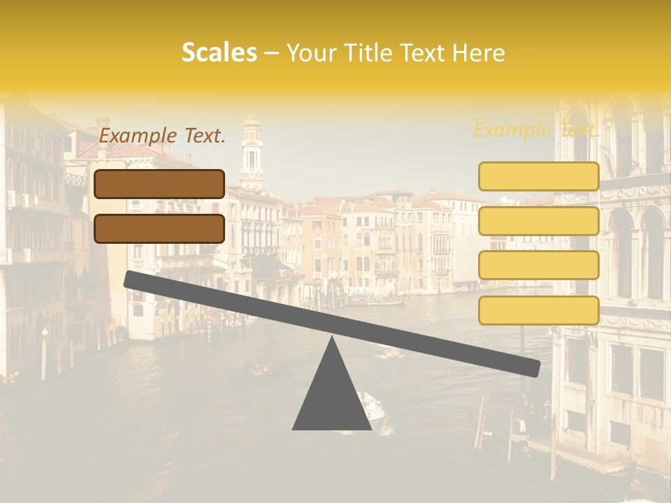 River Europe Blue PowerPoint Template