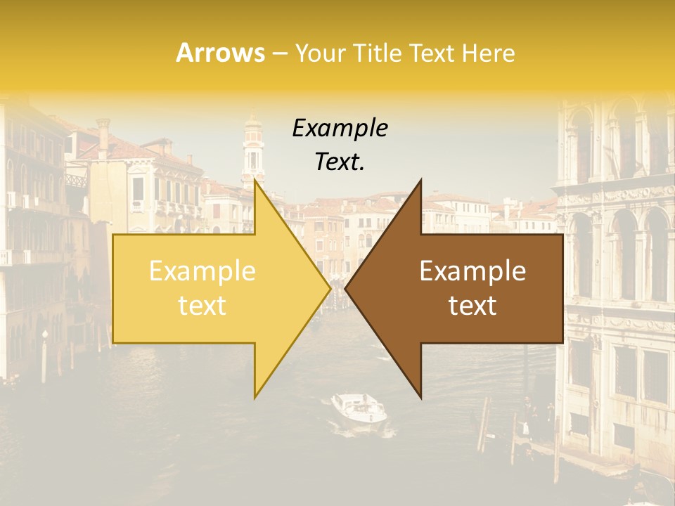 River Europe Blue PowerPoint Template