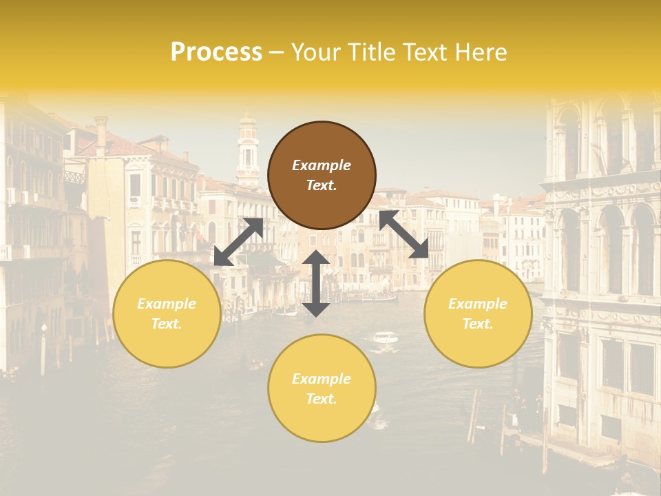 River Europe Blue PowerPoint Template