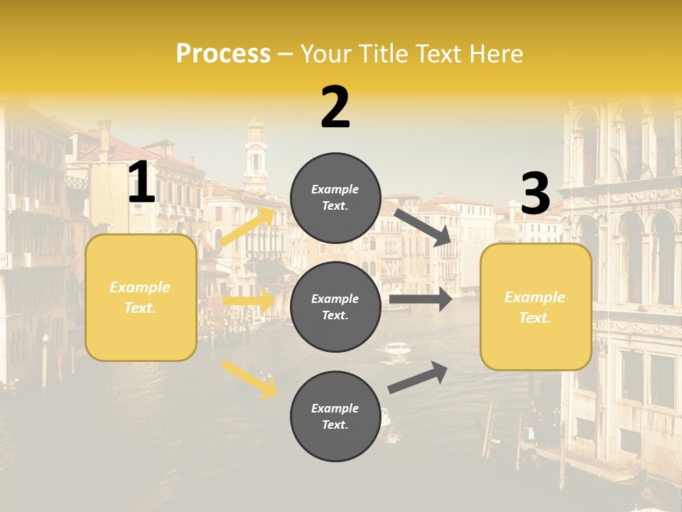 River Europe Blue PowerPoint Template