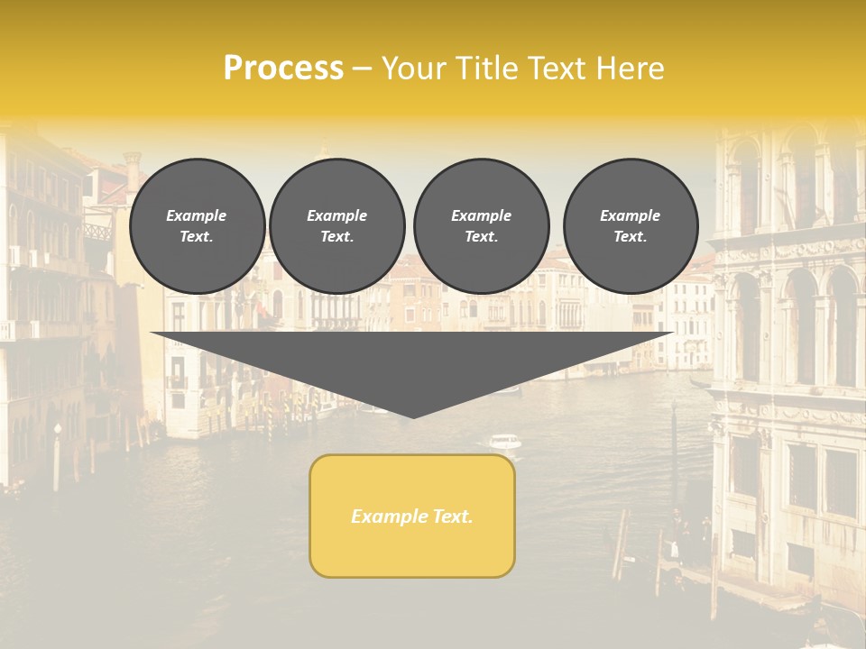 River Europe Blue PowerPoint Template