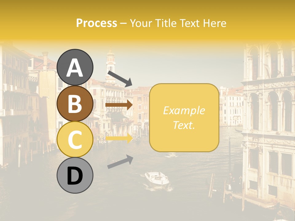 River Europe Blue PowerPoint Template