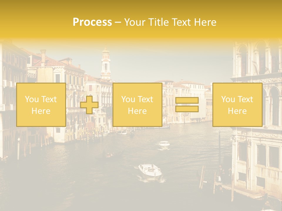 River Europe Blue PowerPoint Template