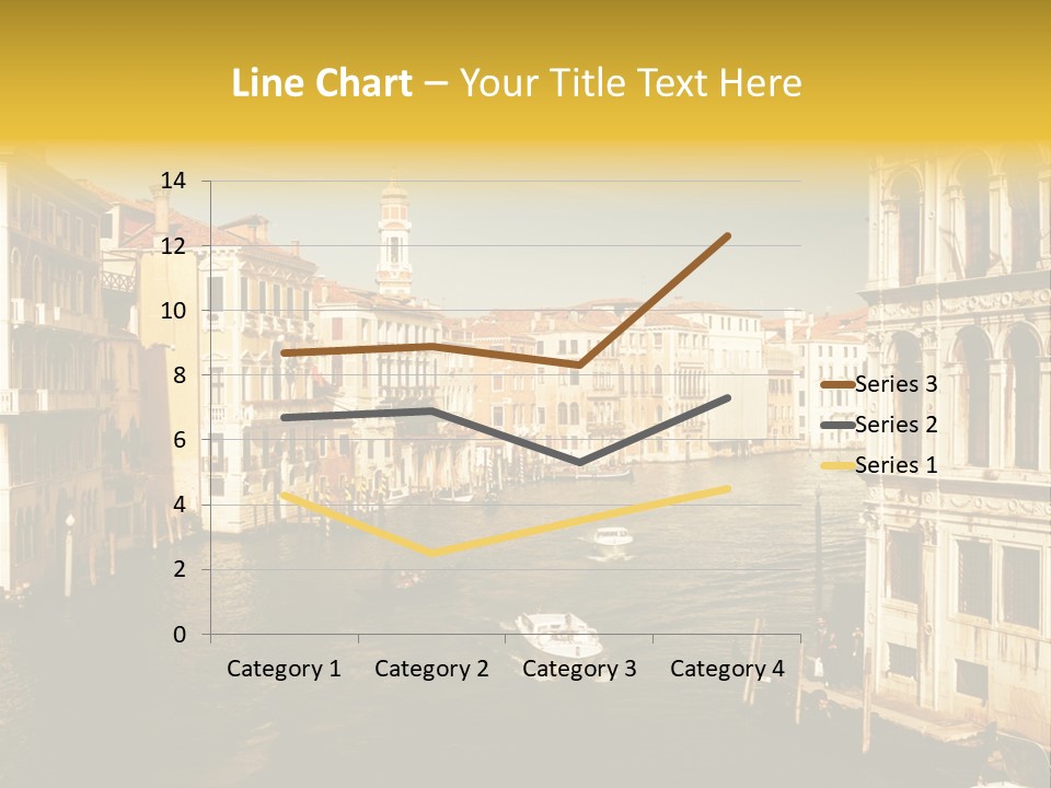 River Europe Blue PowerPoint Template