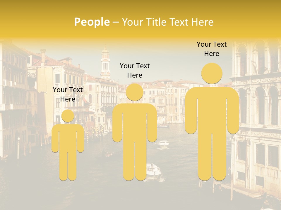 River Europe Blue PowerPoint Template