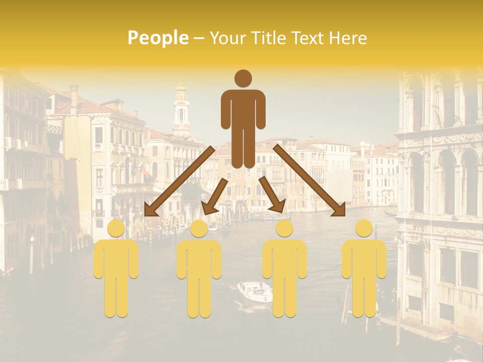 River Europe Blue PowerPoint Template