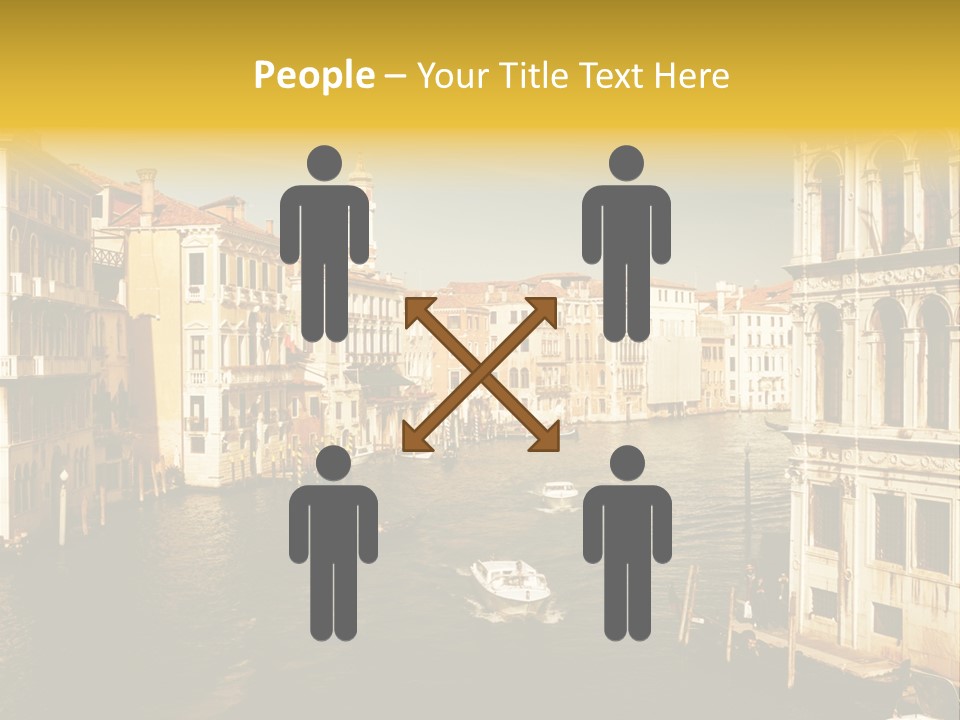 River Europe Blue PowerPoint Template