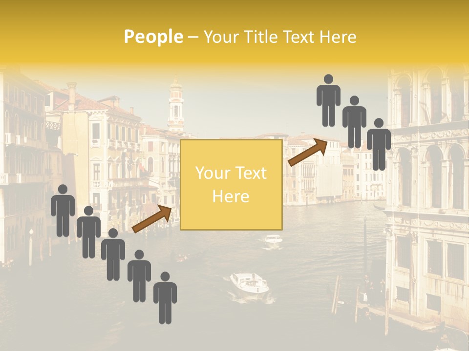 River Europe Blue PowerPoint Template