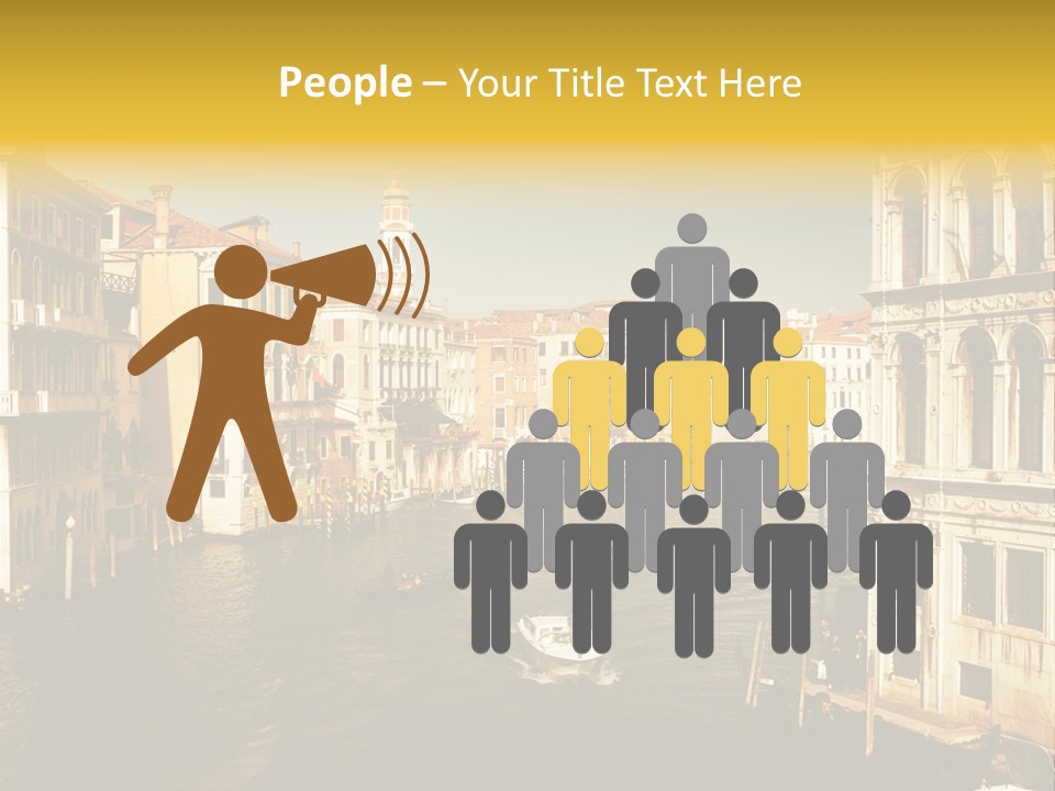 River Europe Blue PowerPoint Template