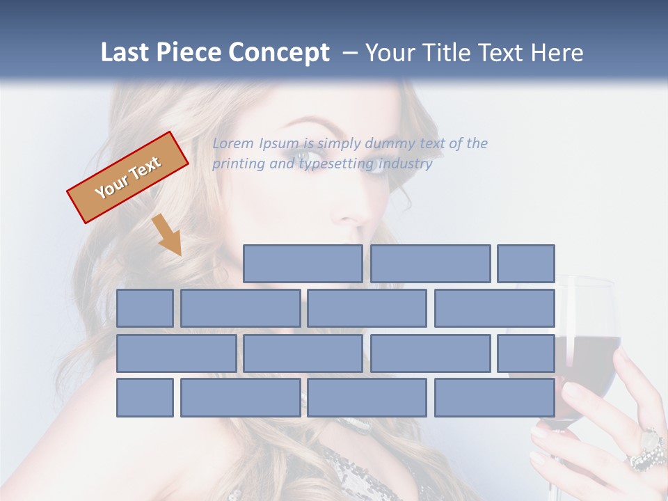 Alcohol Desire Art PowerPoint Template