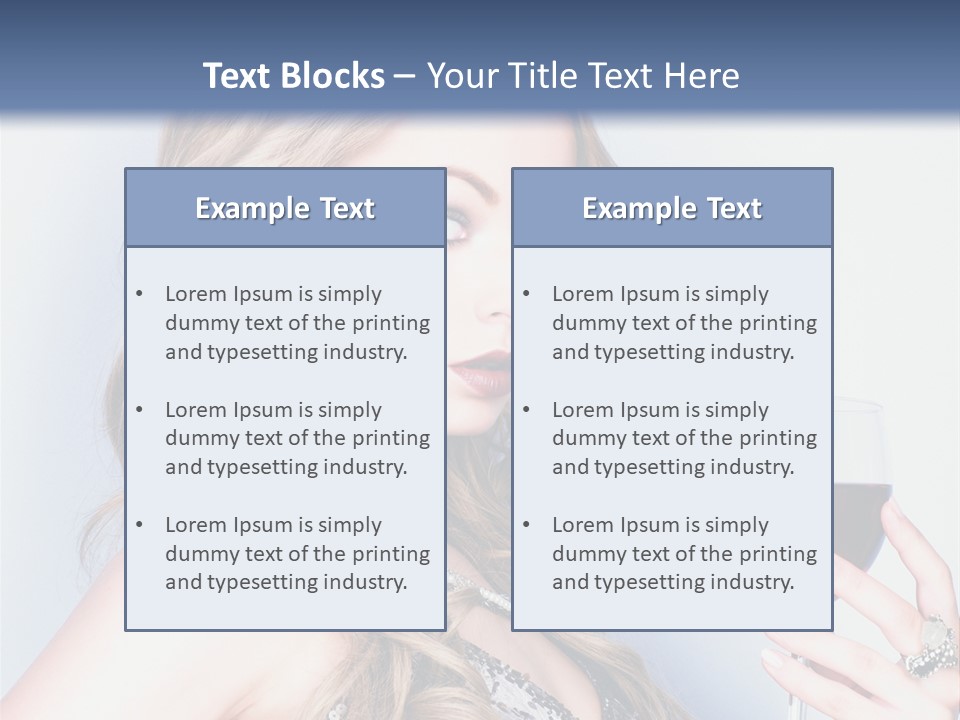Alcohol Desire Art PowerPoint Template