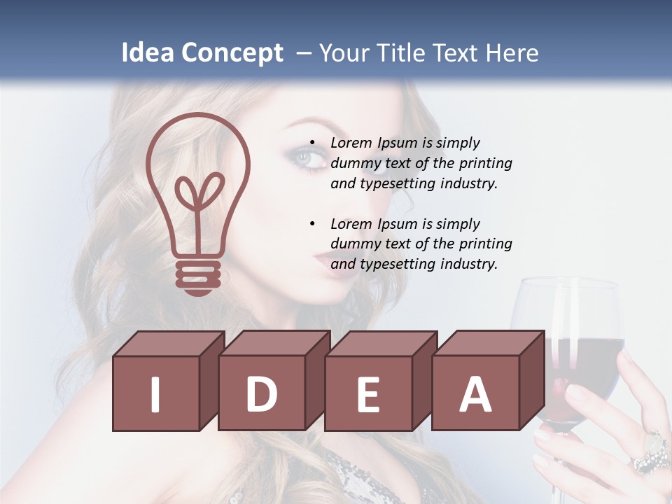 Alcohol Desire Art PowerPoint Template