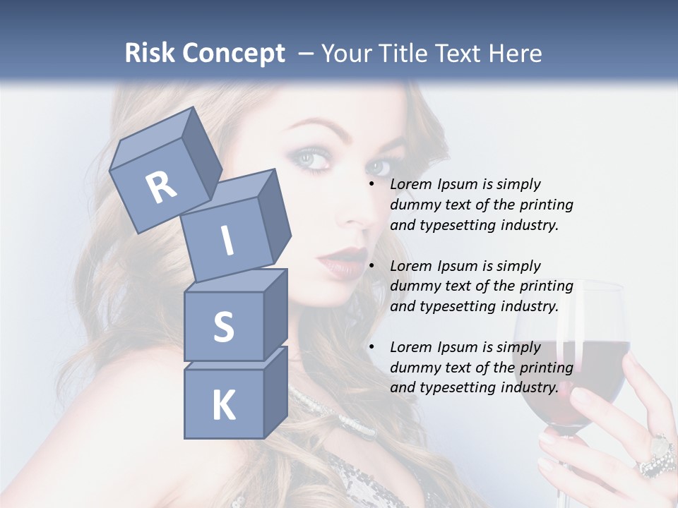 Alcohol Desire Art PowerPoint Template