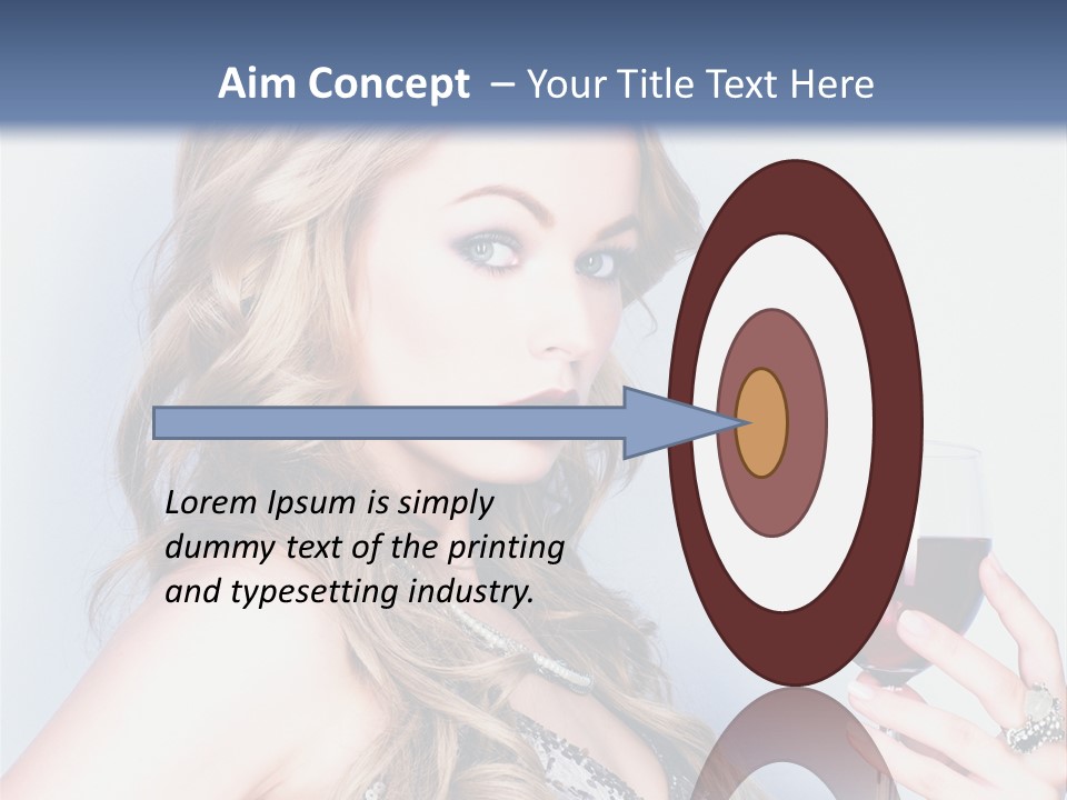 Alcohol Desire Art PowerPoint Template