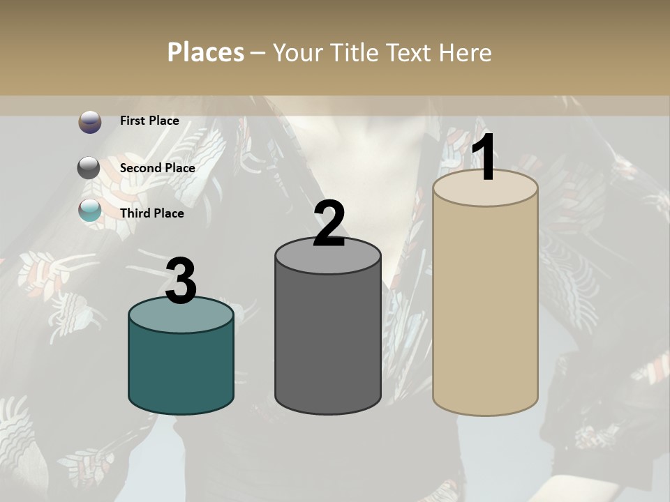 Lips Black Posing PowerPoint Template