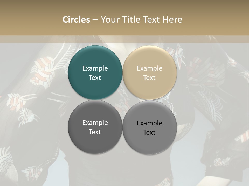 Lips Black Posing PowerPoint Template