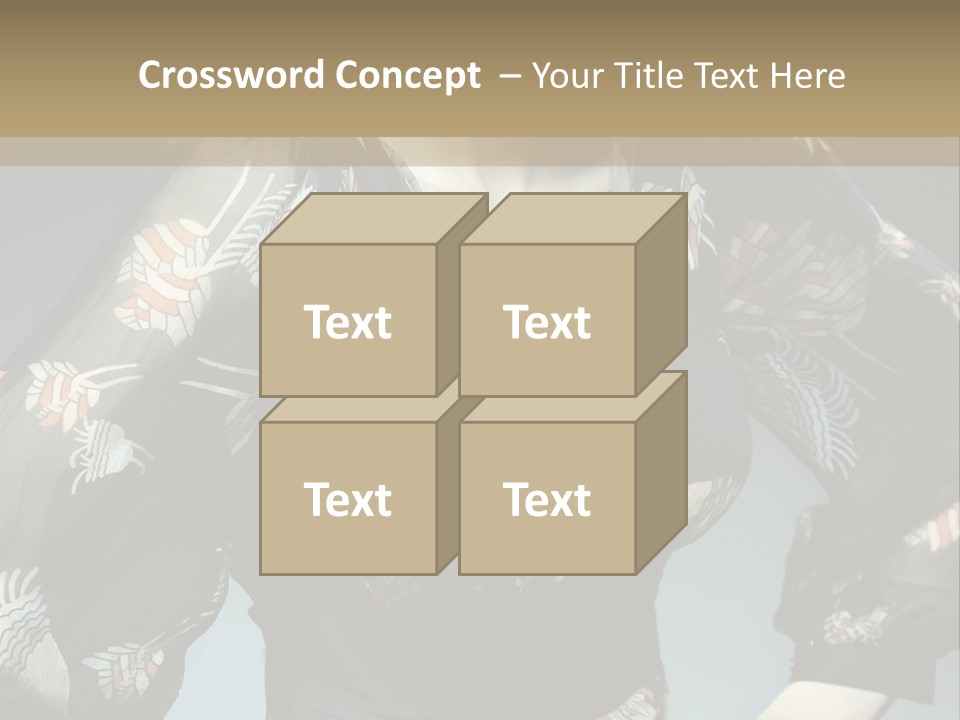 Lips Black Posing PowerPoint Template