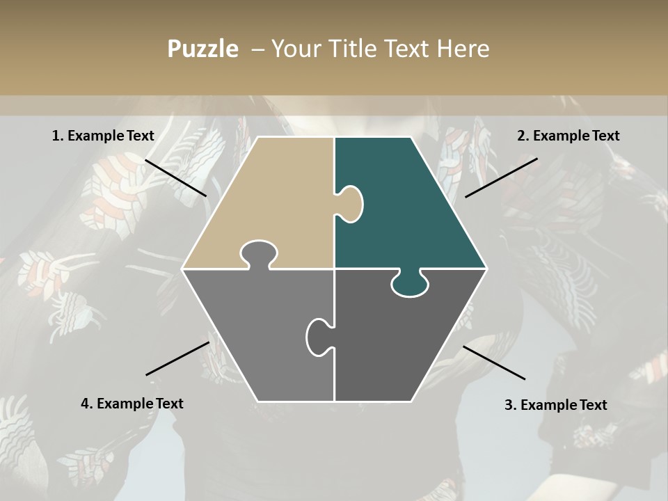 Lips Black Posing PowerPoint Template