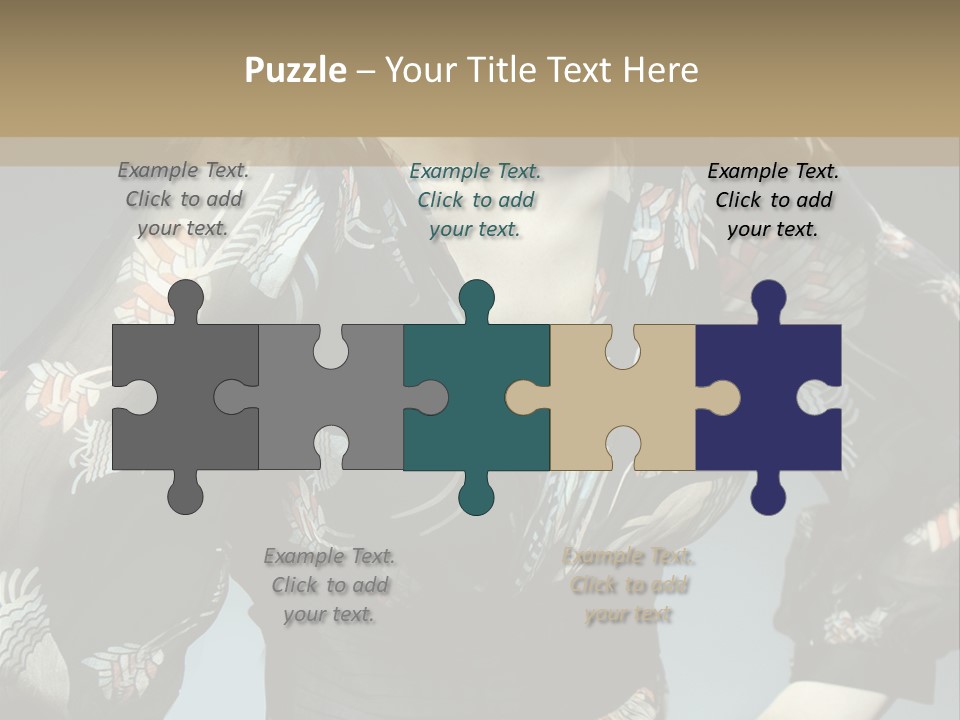 Lips Black Posing PowerPoint Template