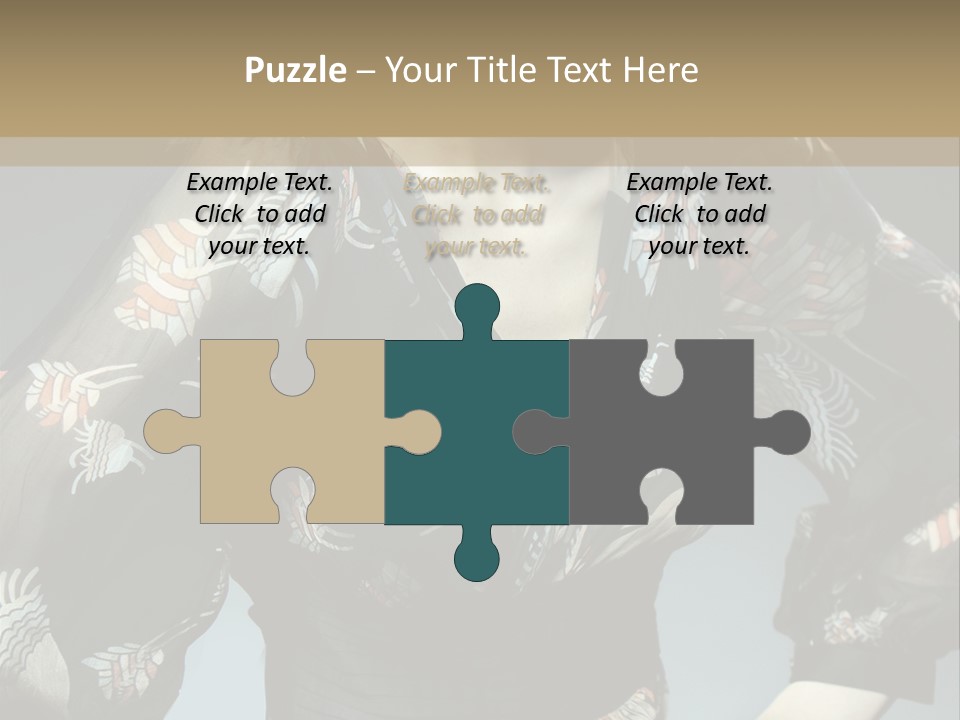 Lips Black Posing PowerPoint Template