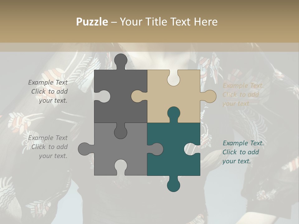 Lips Black Posing PowerPoint Template