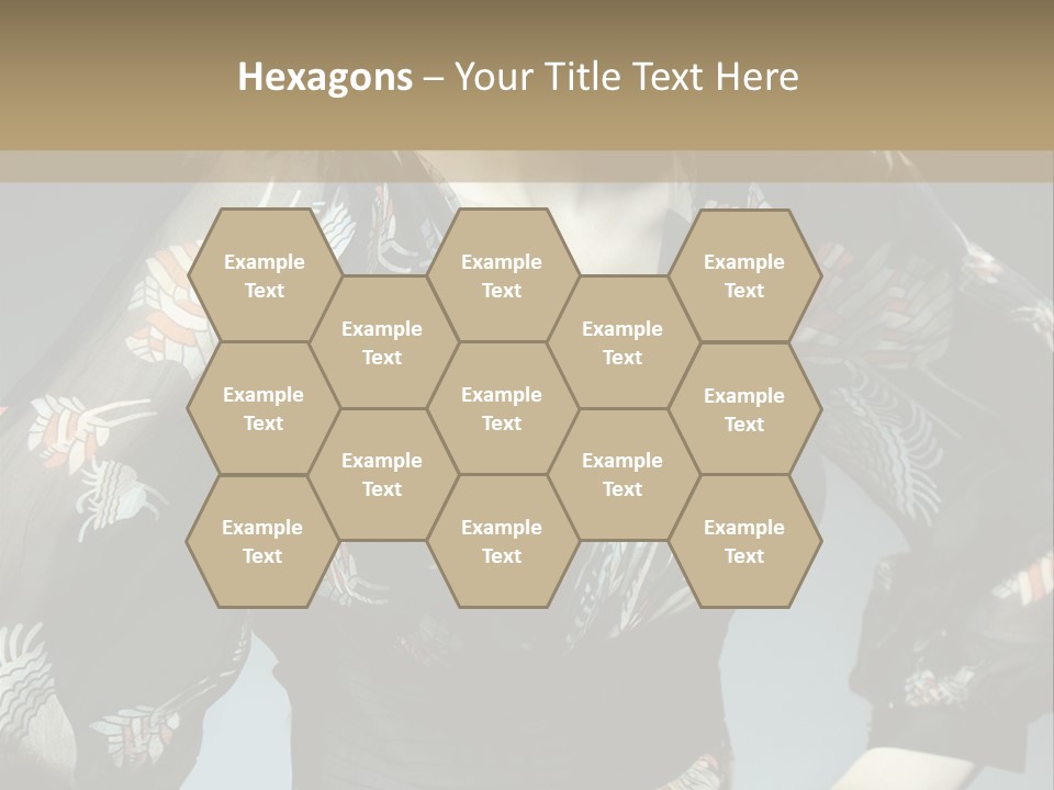 Lips Black Posing PowerPoint Template