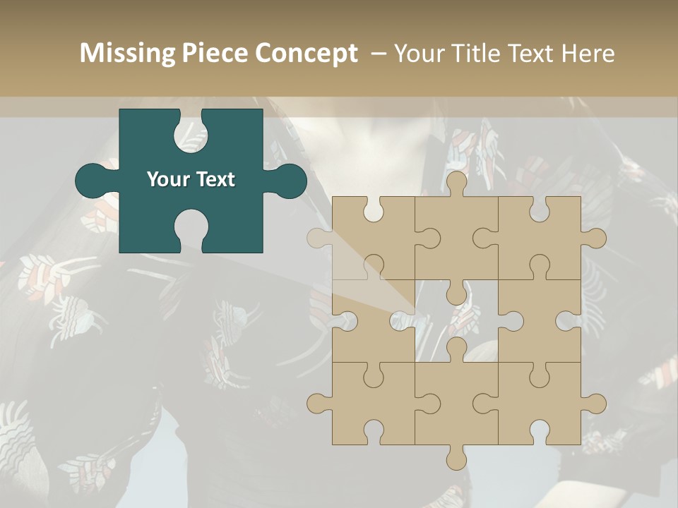 Lips Black Posing PowerPoint Template