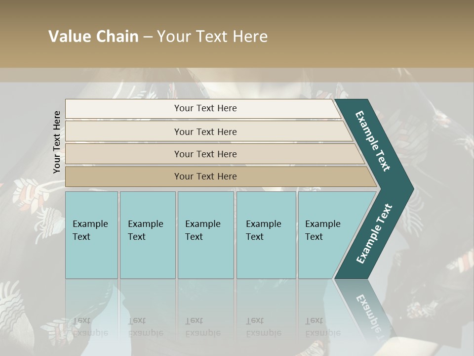 Lips Black Posing PowerPoint Template