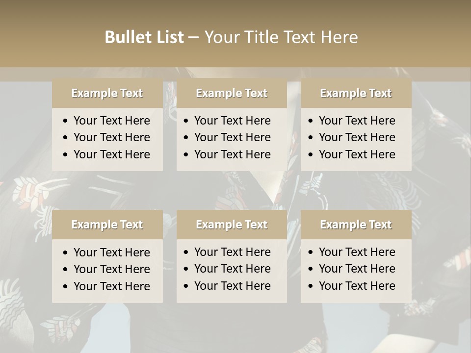 Lips Black Posing PowerPoint Template