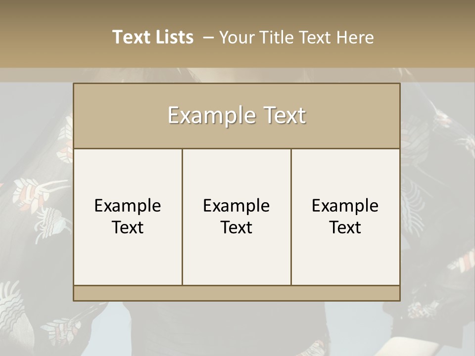 Lips Black Posing PowerPoint Template