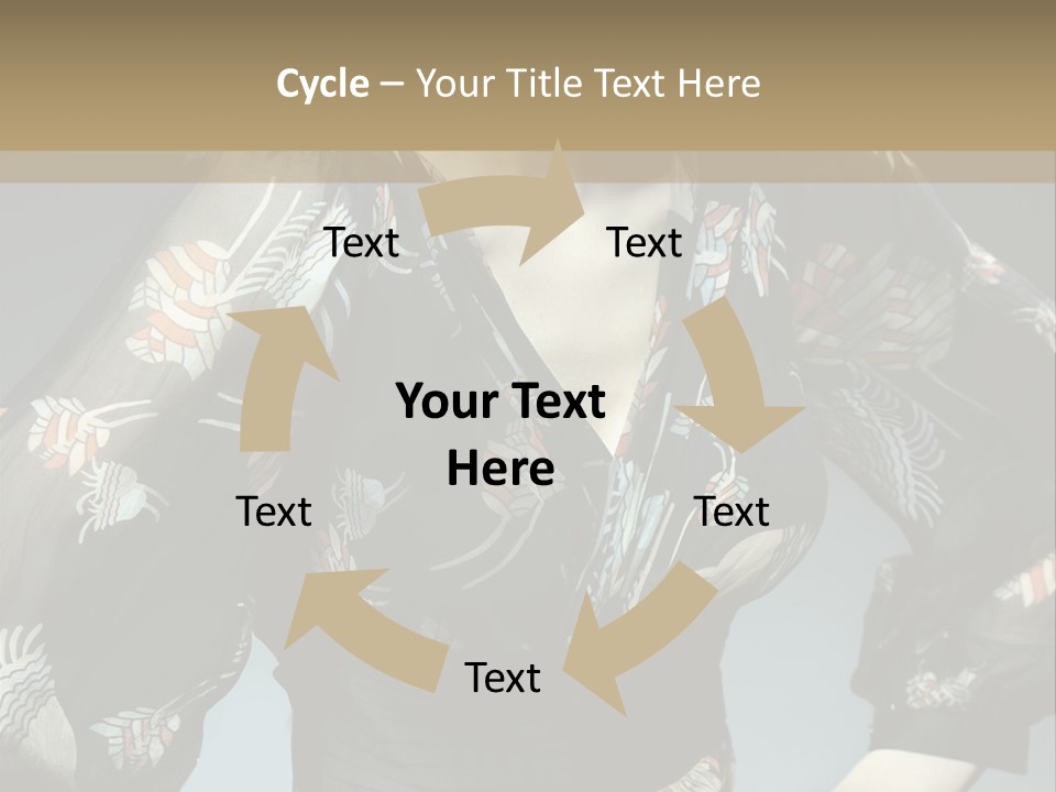 Lips Black Posing PowerPoint Template