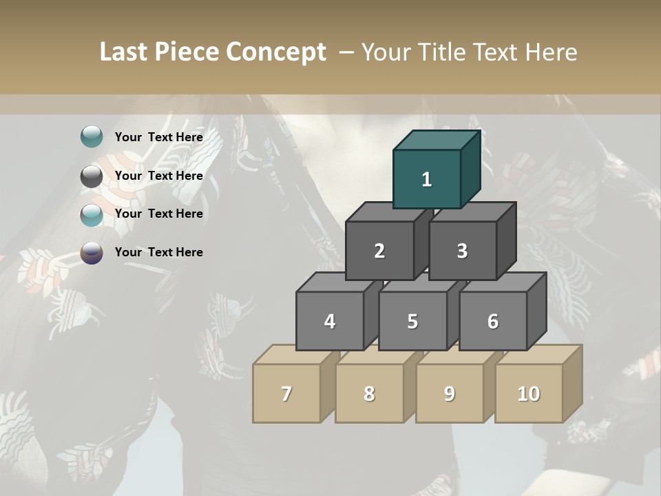 Lips Black Posing PowerPoint Template