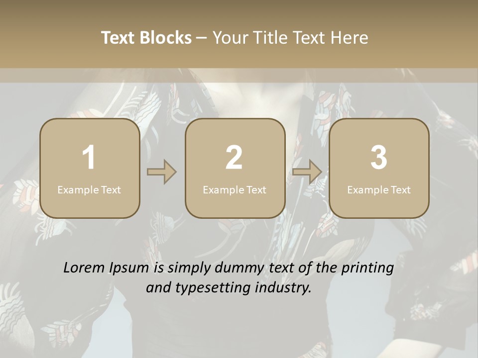 Lips Black Posing PowerPoint Template