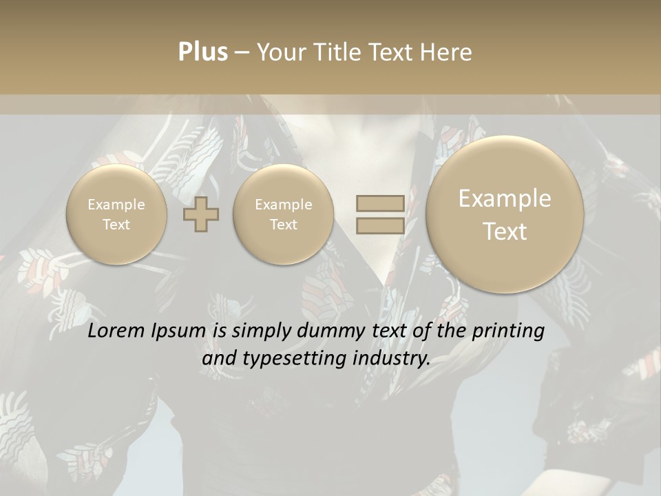 Lips Black Posing PowerPoint Template