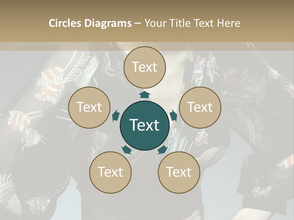 Lips Black Posing PowerPoint Template