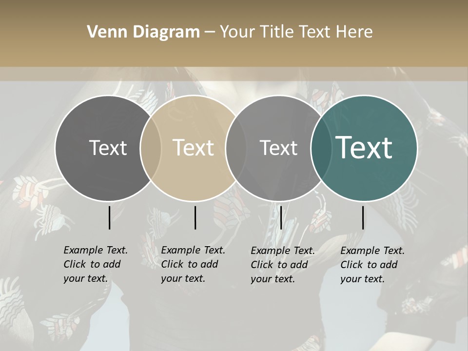 Lips Black Posing PowerPoint Template