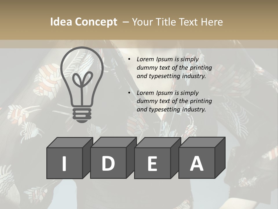 Lips Black Posing PowerPoint Template