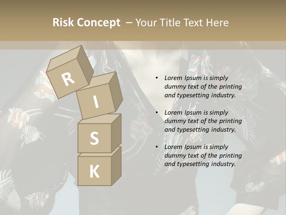 Lips Black Posing PowerPoint Template