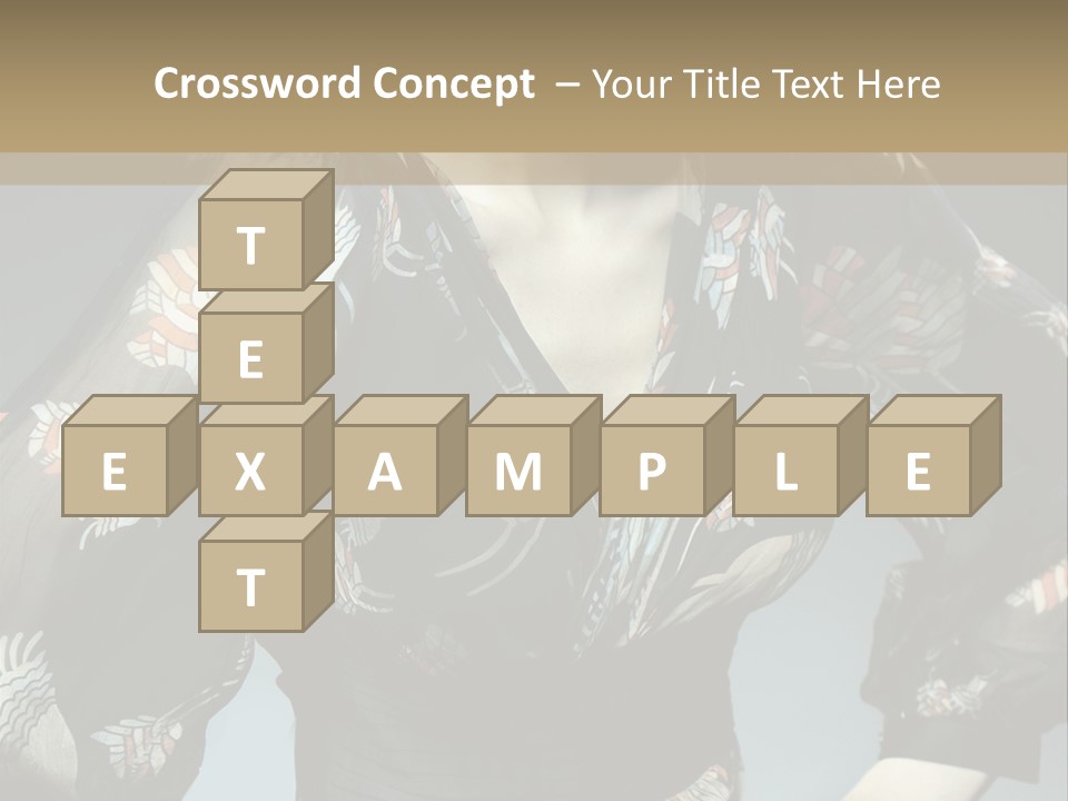 Lips Black Posing PowerPoint Template