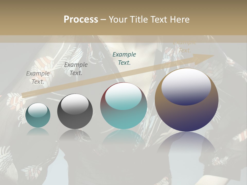 Lips Black Posing PowerPoint Template