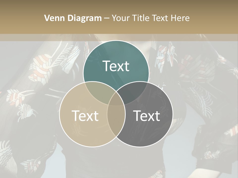 Lips Black Posing PowerPoint Template