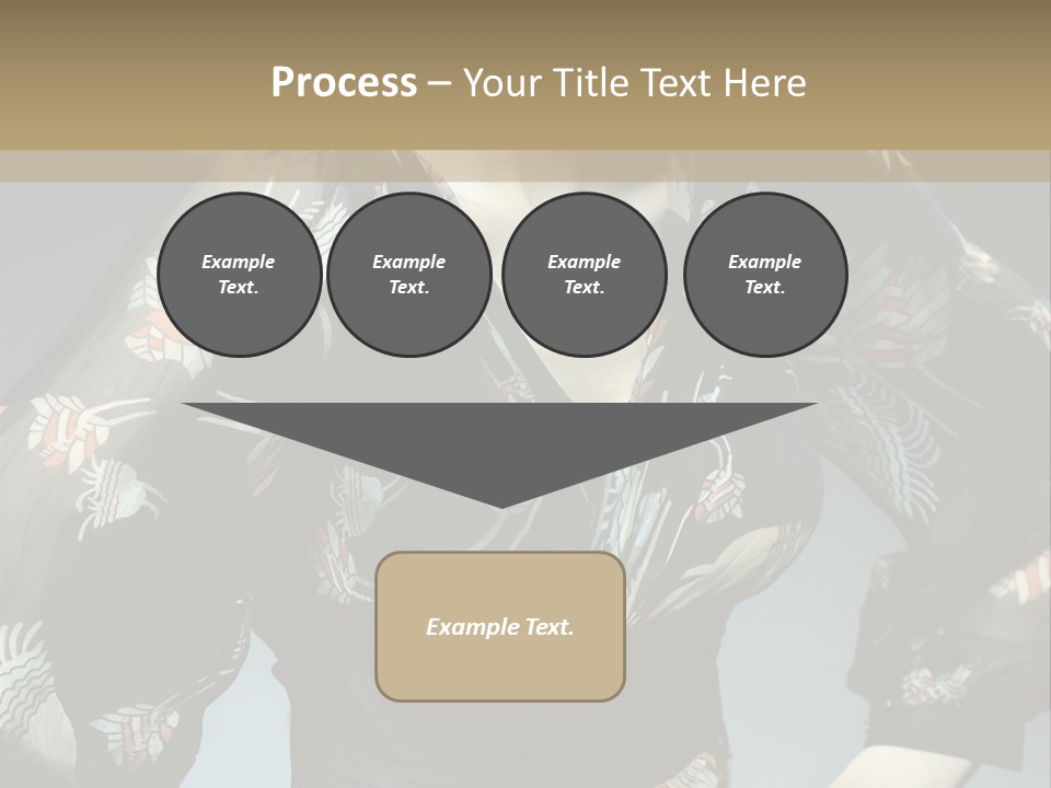 Lips Black Posing PowerPoint Template